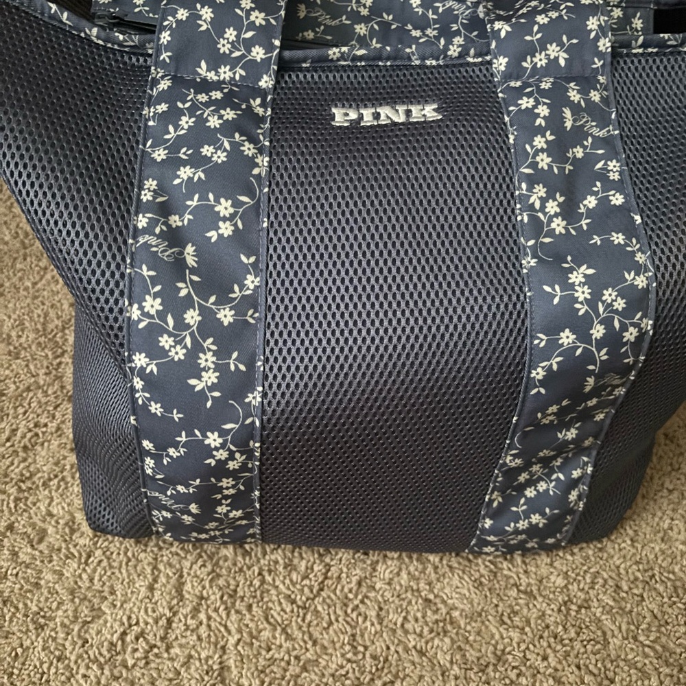 PINK Victoria's Secret Navy Floral Tote